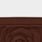 Форма для шоколада Доляна «Роза», силикон, 17,5×10,5×1 см, цвет коричневый - Фото 6