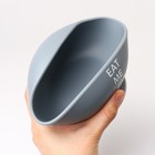 Тарелка детская на присоске и столовые приборы M&B, силикон, серый - Фото 8