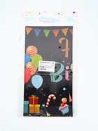 Скатерть одноразовая «С днём рождения», 137×183 см, чёрная - Фото 4