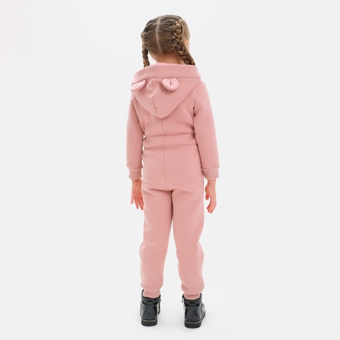 Комбинезон детский с начёсом KAFTAN "Basic line" р.26 (80-86), розовый - фото 1907575628