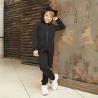 Комбинезон детский с начёсом KAFTAN "Basic line" р.26 (80-86), черный 9273362 - фото 14102352