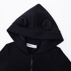 Комбинезон детский с начёсом KAFTAN "Basic line" р.26 (80-86), черный 9273362 - фото 14102348