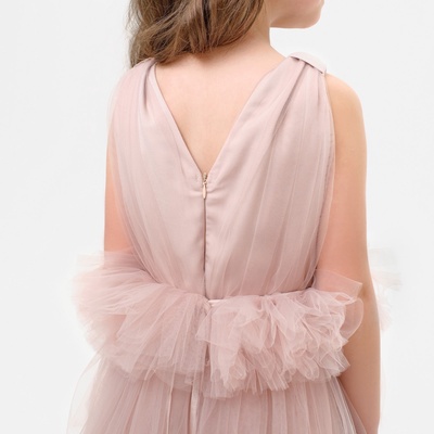 Платье нарядное для девочки KAFTAN, пыльно-розовое, рост 110-116 см