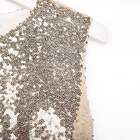 Платье нарядное для девочки KAFTAN с пайетками, золотисто-чёрное, рост 86-92 см - фото 23547801