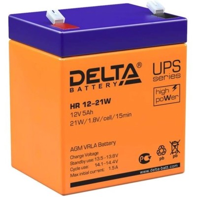 Батарея для ИБП Delta HR 12-21 W, 12 В, 5 Ач
