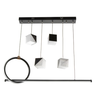 Люстра BayerLux 2676/6 LED 126 Вт 3000-6000К черный 76×27 см