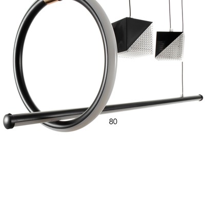 Люстра BayerLux 2676/6 LED 126 Вт 3000-6000К черный 76×27 см