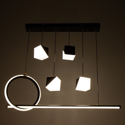 Люстра BayerLux 2676/6 LED 126 Вт 3000-6000К черный 76×27 см