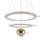 Люстра BayerLux 2677/3 LED 180 Вт 3000-6000К белый 47×47×33 см - фото 49428299