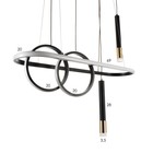 Люстра BayerLux 2681/5 LED 120Вт 3000-6000К черный 68х28 см 7514749 - фото 14102373