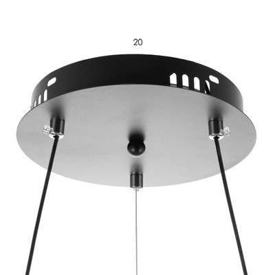 Люстра BayerLux 2682/1 LED 100 Вт 3000-6000К черный 43×43×22 см