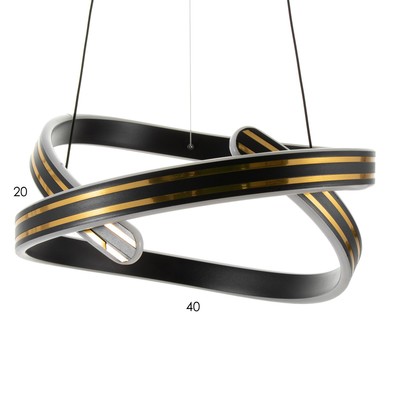 Люстра BayerLux 2682/1 LED 100 Вт 3000-6000К черный 43×43×22 см