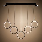 Люстра BayerLux 2684/7 LED 160Вт 3000-6000К черный 100х32 см 7514752 - фото 14102379