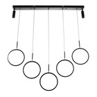 Люстра BayerLux 2684/7 LED 160Вт 3000-6000К черный 100х32 см 7514752 - фото 14102380