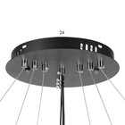 Люстра 2685/3 LED 170Вт 3000-6000К черно-золотой 80х80х40 см BayerLux - фото 33060571