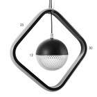 Люстра BayerLux 2686/2BK LED 20Вт 3000-6000К черный 30х30 см - фото 44372649