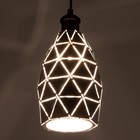 Подвес BayerLux "Перфорация" Е27 белый 15х15х25-125см - фото 23154332