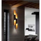 Бра "Бамбу" 4хЕ27 черный-золото 60х6х6см - Фото 6