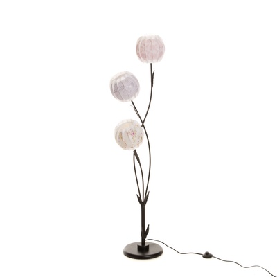 Торшер «Лотос» 3хE27 40 Вт черный 40×28×152 см