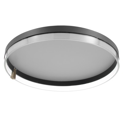 Люстра с ПДУ «Нилас» LED 80 Вт 3000-6000К черный 50×50×10 см BayerLux