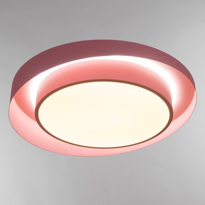 Люстра с ПДУ «Зефир» LED 120 Вт 3000-6000К розовый 50×50×10 см BayerLux