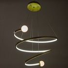 Люстра BayerLux с ПДУ «Примавера» LED 140 Вт 3000-6000К золото 60×60×50 см - фото 53940172