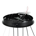 Люстра «Круги нео» 2+3 LED 140 Вт 3 режима черный 60×60×4-85 см - Фото 13