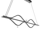 Люстра BayerLux "Волны нео" 3LED 100Вт 3 режима черный 15х120х8-85 см 7673122 - фото 14102562