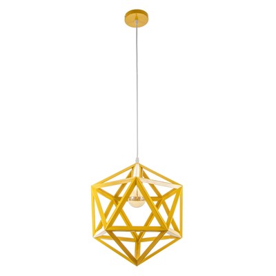 Светильник BayerLux «Геометрия», E27, 1×40 Вт, жёлтый, 35×35×35-135 см