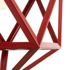 Светильник BayerLux "Геометрия" E27 1х40Вт красный 35х35х35-135 см - фото 21904649