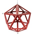 Светильник BayerLux "Геометрия" E27 1х40Вт красный 35х35х35-135 см - Фото 7