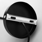 Светильник BayerLux Подвес "Капля" 1x40Вт E27 черный 10х10х28-128 см - фото 24670193