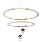 Люстра Новас LED 90 Вт 3000-6000К золото 80×80×100 см BayerLux - фото 49309673