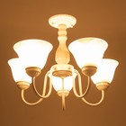 Люстра "Классика" 5хЕ27 60Вт белый 52х52х34см BayerLux - Фото 3
