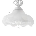 Светильник BayerLux "Азалия" Е27 60Вт белый 30х30х28-58см 7915040 - фото 14102602