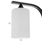 Бра "Алатея" Е27 40Вт черный 10х23 см - фото 24244326