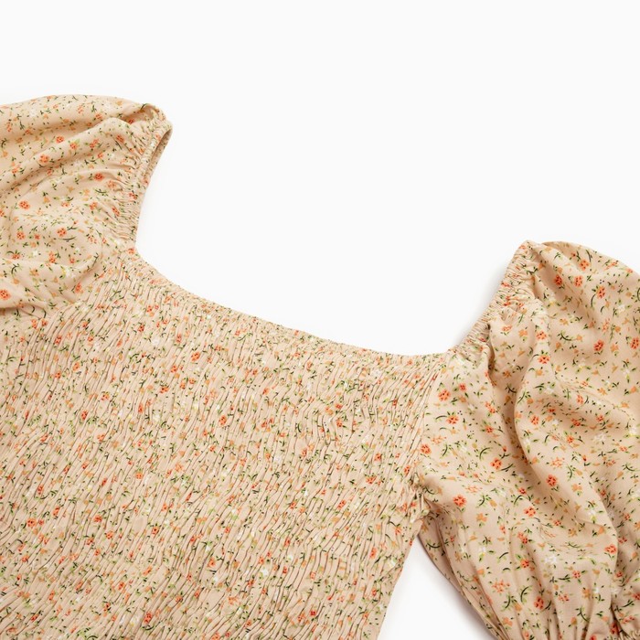 Платье женское MINAKU: Enjoy цвет бежевый, размер 42 - фото 1909037815