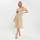 Платье женское MINAKU: Enjoy цвет бежевый, размер 46 - фото 41448588