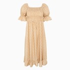 Платье женское MINAKU: Enjoy цвет бежевый, размер 46 - фото 41448590