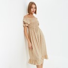 Платье женское MINAKU: Enjoy цвет бежевый, размер 48 - фото 41448600