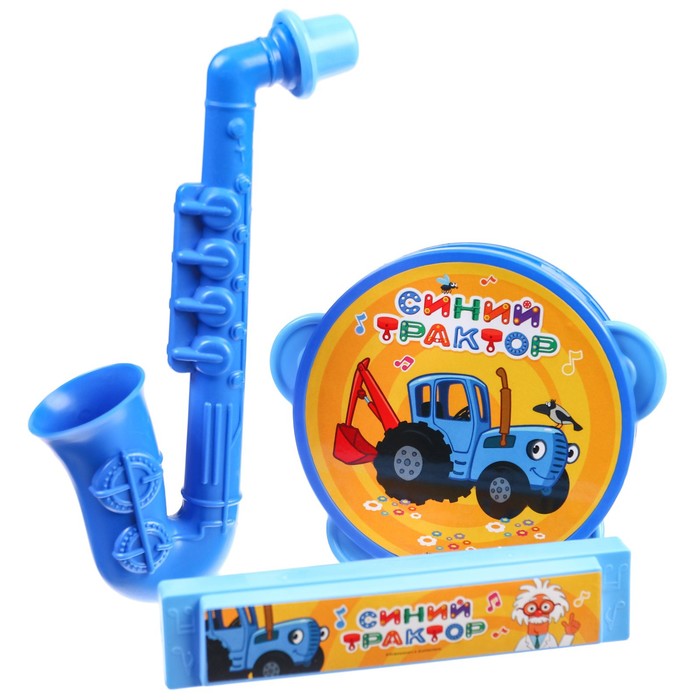 Музыкальные инструменты «Синий трактор», в наборе 3 предмета - Фото 1