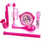Музыкальные инструменты «Минни Маус», в наборе 6 предметов, цвет розовый - фото 108704036