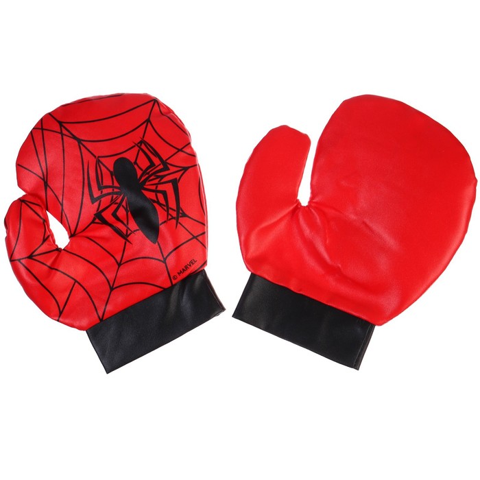 Игровой набор для бокса «Супер-удар», груша 13х13х35 см, Человек-паук - фото 1885510292