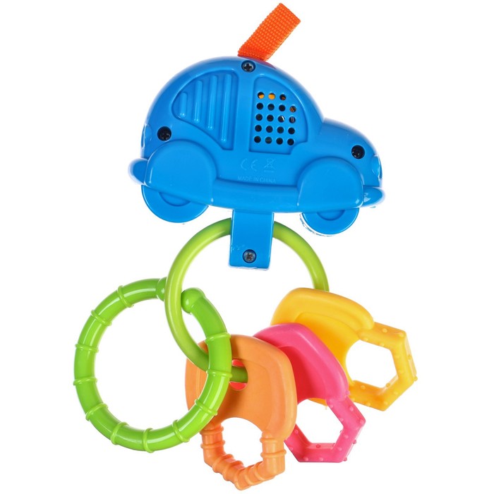 Музыкальная игрушка брелок «Весёлая машинка: Синий трактор», звук, цвета МИКС 58474