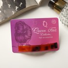 Заколка-автомат для волос "Малика" прямой, 8 см, тёмно-коричневый - фото 24498406