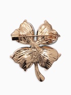 Брошь «Клевер», роскошный, тёмно-зелёная в золоте - Фото 2