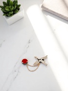 Значок «Журавль и солнце», цветной в золоте - Фото 9