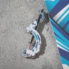 Значок «Катана» вода, цветной в серебре - Фото 2