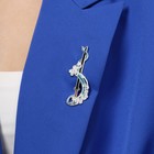 Значок «Катана» вода, цветной в серебре - Фото 3