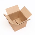 Коробка складная, бурая, 15 х 15 х 12 см - фото 299221741